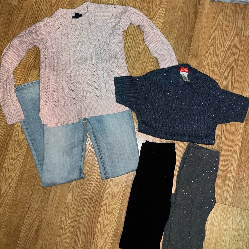🌸Girls 6pc LOT 
SZ 8-10 Clothing Abercrombie Kids, Gap Kids, ESPSRIT & Hair Tie